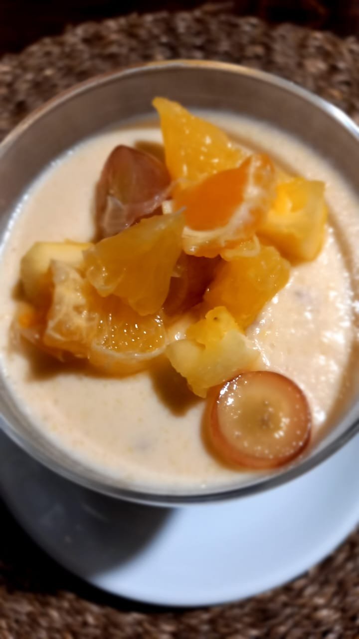 Panna Cotta with Seasonal Fruit