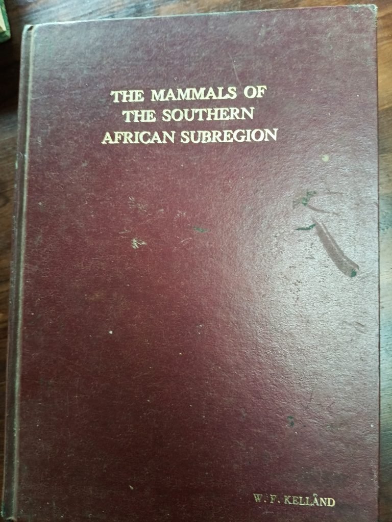 The Mammals of the Southern African Subregion, W.F. Kelland's copy